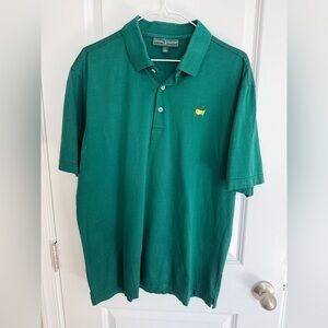 Masters Green Embroidered Logo Polo Shirt